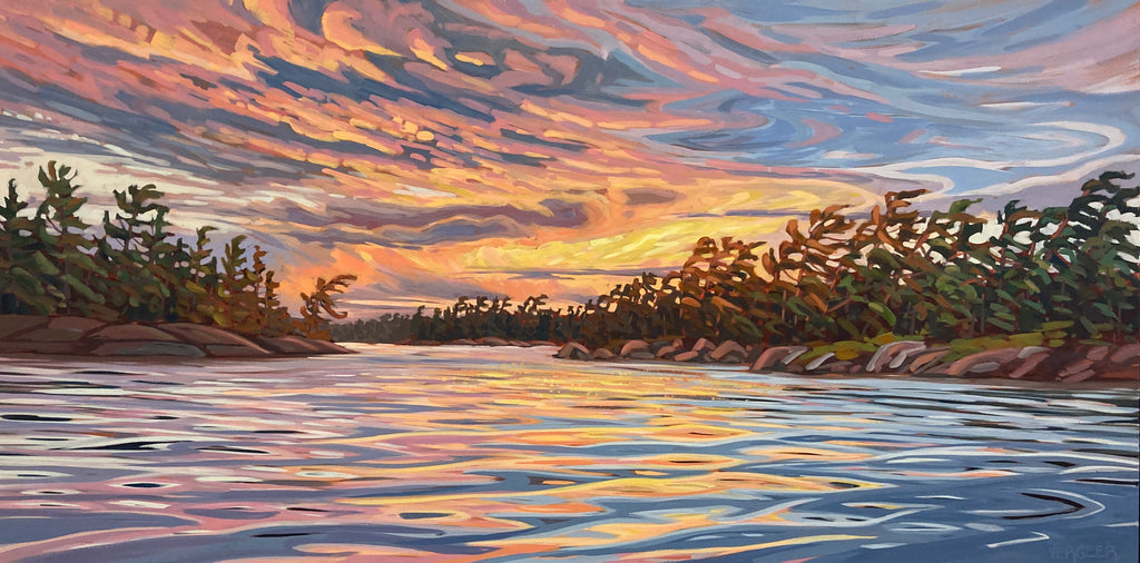Sunset Near Sleeth Island 19 - 30x60