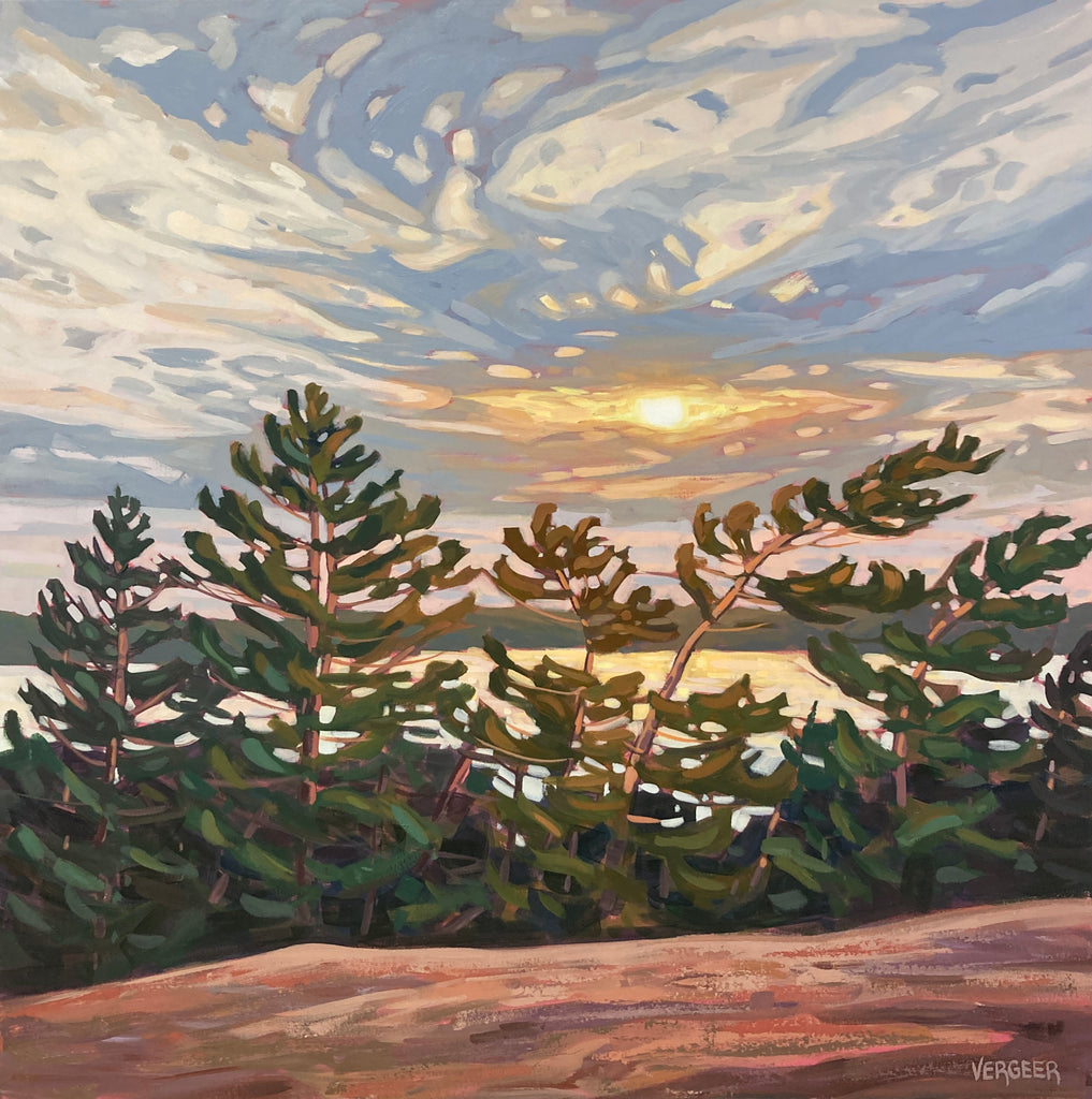 Huckleberry Rock Sunset 2 - 36x36