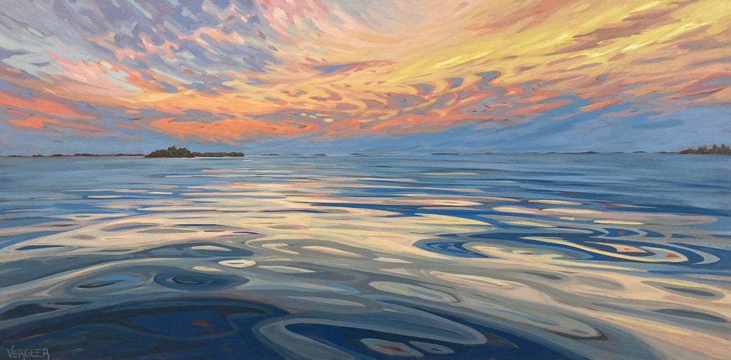 Sunset Near Dailey Island 1 - 30x60