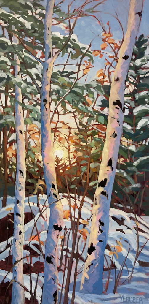 Winter Woods 3 - 48x24