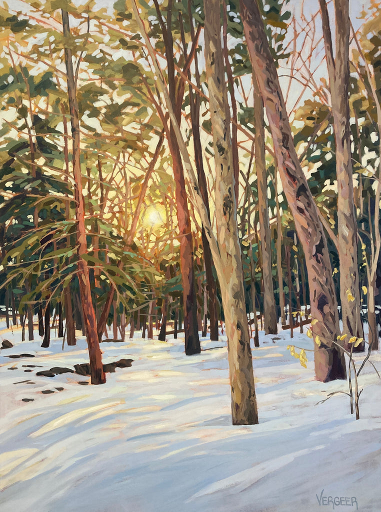 Sunset on Deerhurst Lookout Trail - 48x36