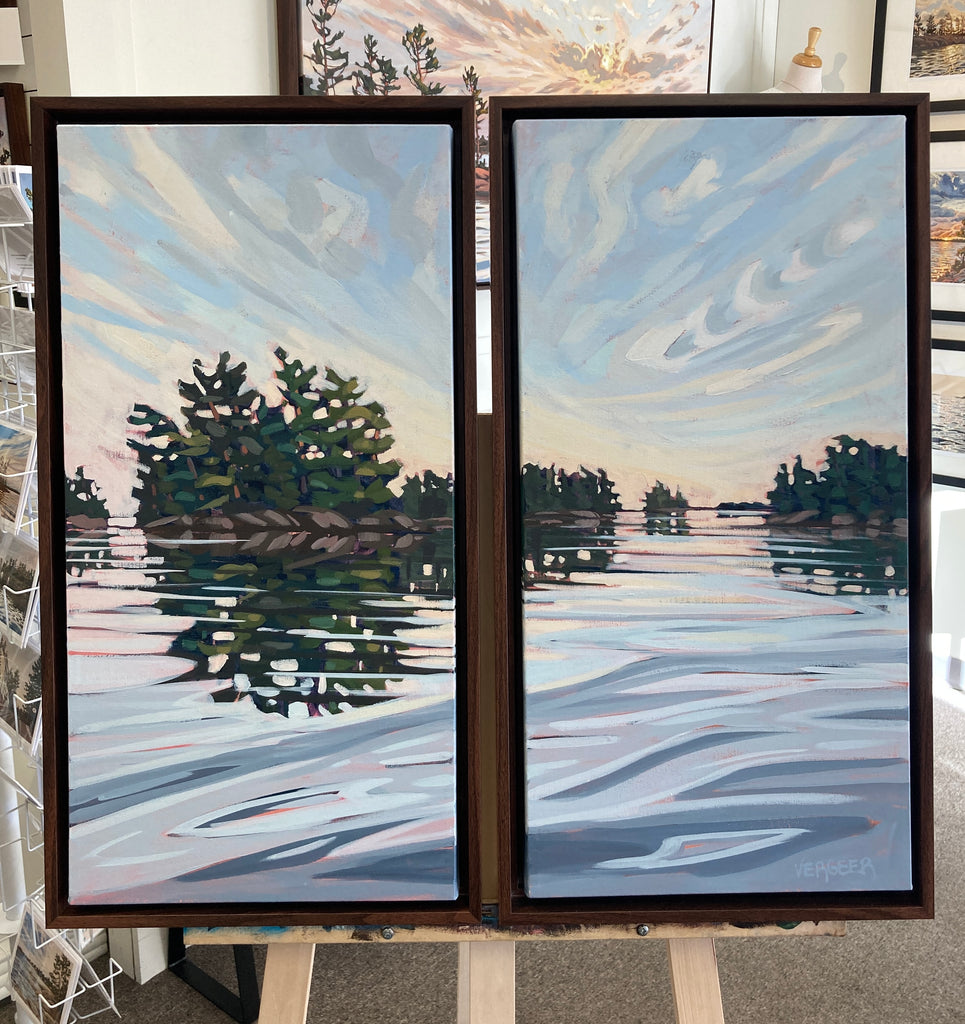 Near Sleeth Island Series Diptych - 2 pcs 24x12