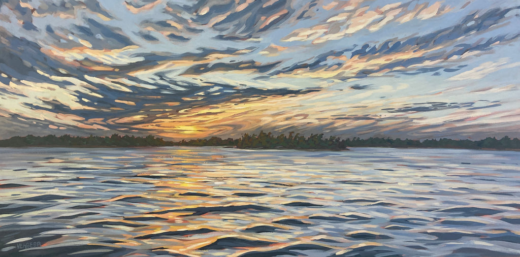 Sunset Near Bear Head - 30x60