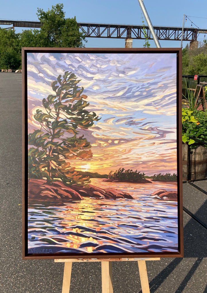 Granite Island Windswept 7 Framed Canvas Print