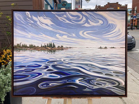 Outer Fox Islands 1 Framed Canvas Print