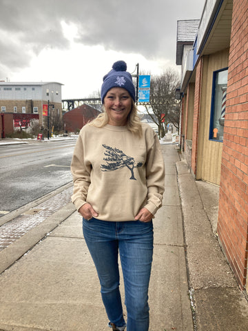 Paris Crew Neck Sweatshirt - Killbear Windswept in Sand