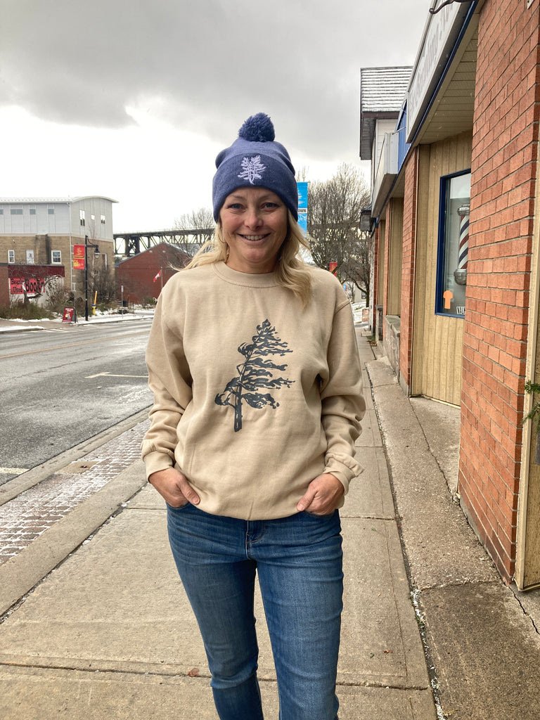 Paris Crew Neck Sweatshirt - Wreck Island Windswept in Sand