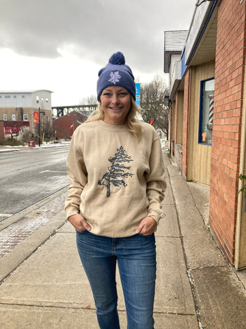 Paris Crew Neck Sweatshirt - Wreck Island Windswept in Sand