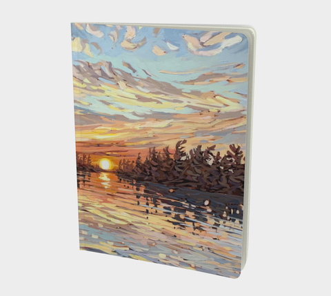 Sunset Near Good Cheer Island Lined Notebook