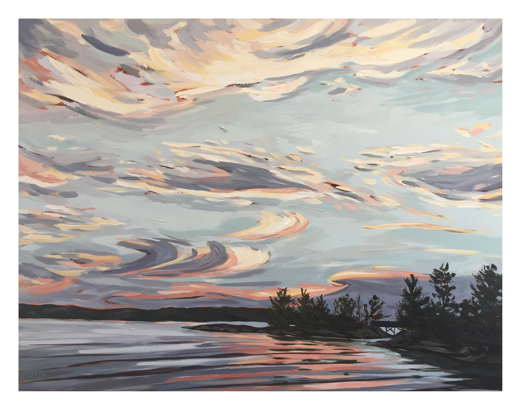 Waubuno Beach Sunset, Signed Limited Edition Print