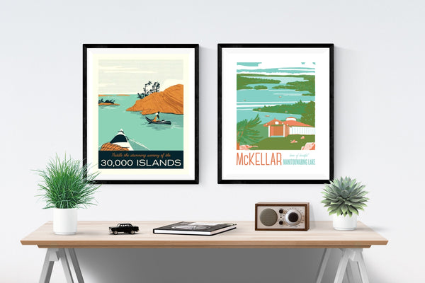 McKellar and Manitouwabing Lake Poster