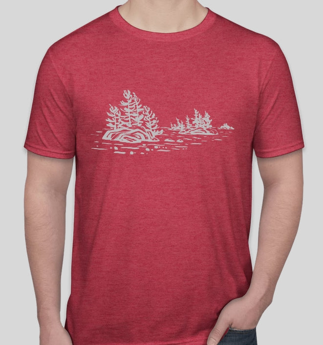 Endless Islands T-Shirt, Heather Red