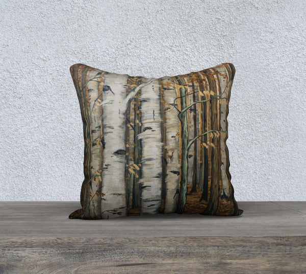 Forest Glow 18x18 Cotton Canvas Throw Pillow
