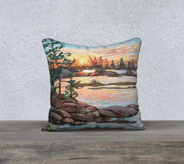 Hangdog Point 18x18 Cotton Canvas Throw Pillow