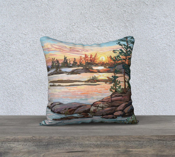 Hangdog Point 18x18 Cotton Canvas Throw Pillow