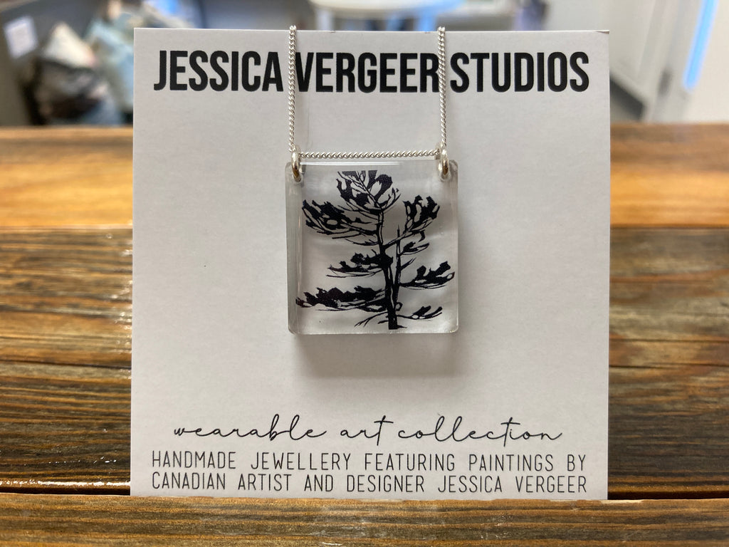 Killarney Provincial Park Windswept Clear Pendant with Sterling Silver Chain