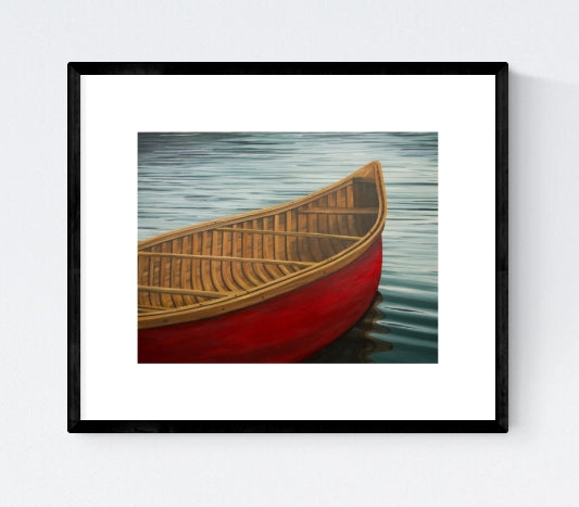 Red Canoe, Signed Limited Edition Print