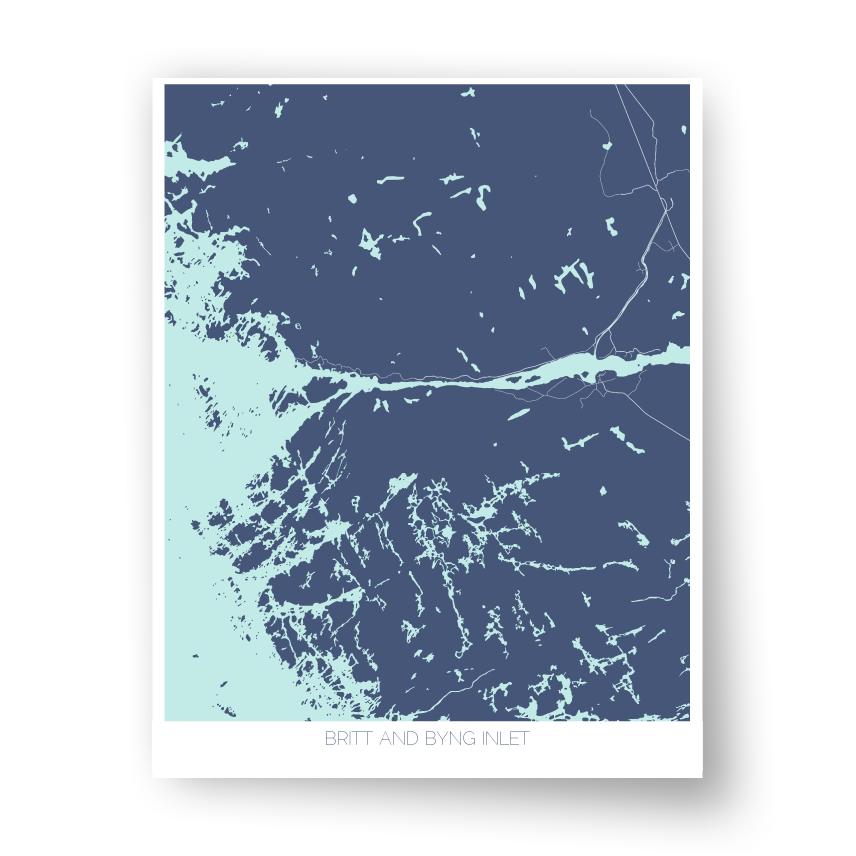 Britt and Byng Inlet Art Map