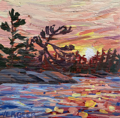 Sunset Near Sleeth Island Series 4 Miniature Painting