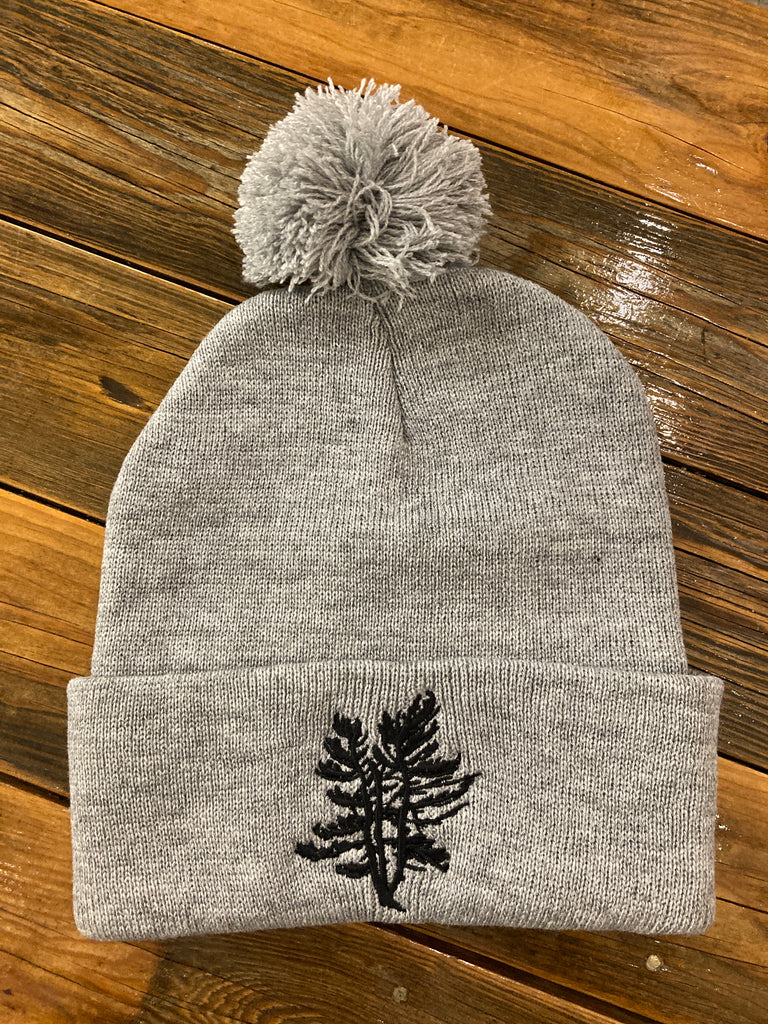 Franklin Island Regatta Bay Windswept 12" Cuffed Toque with Pom-Pom, Heather Grey