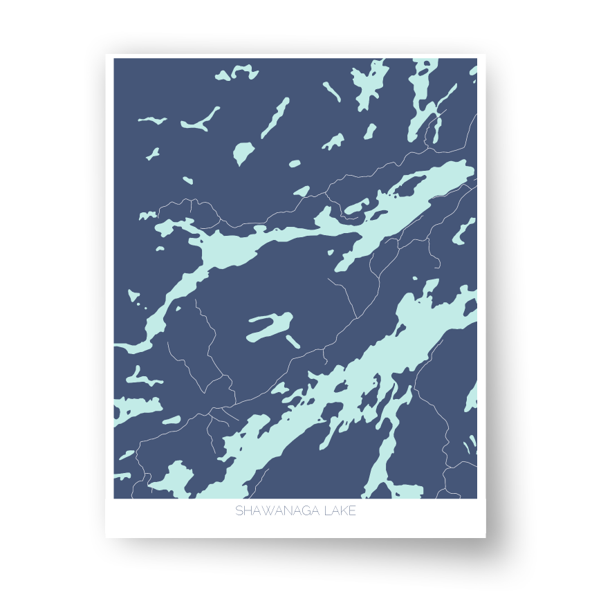 Shawanaga Lake Art Map