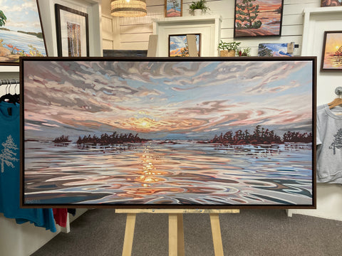 Near Cazaly Island 3 Framed Canvas Print - 24x48