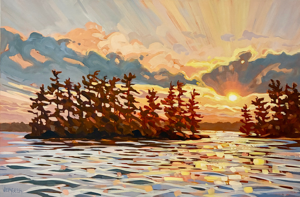Fawn Island Sunset 2 - 24x36