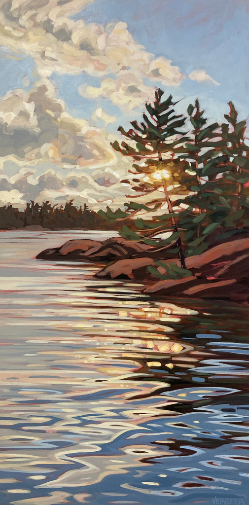 Flossie Island Sunrise 5 - 48x24