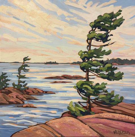 Honeymoon Bay Windswept 2 - 24x24