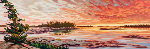Sunset Near Rocko Island 4 - 24x72