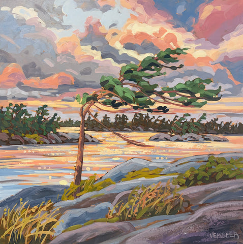 Granite Island Sunset Series - 24x24