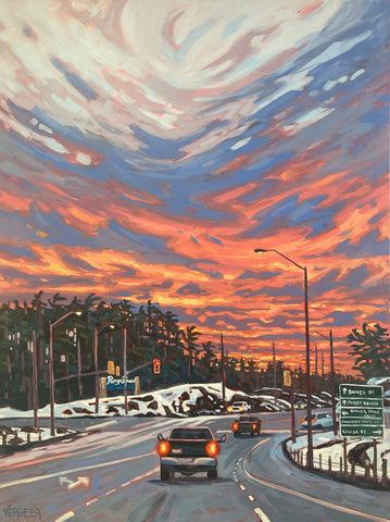 South End Sunset 2 - 48x36
