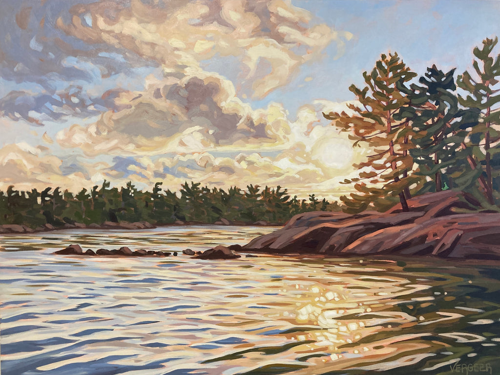 Flossie Island Sunrise 3 - 30x40