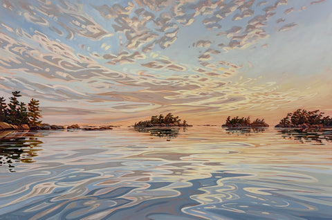 Sunset Near Gibbs Island 2 - 48x72