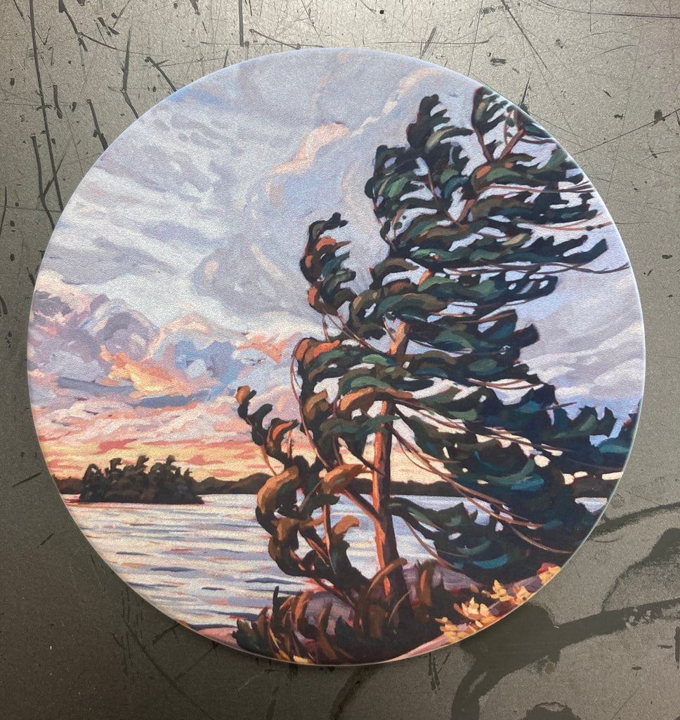 Granite Island Windswept Ceramic Art Coaster