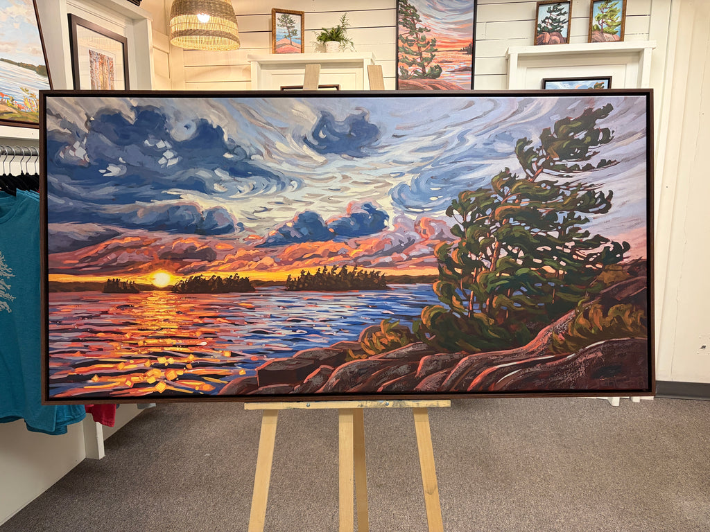 Granite Island Windswept Series Framed Canvas Print - 30x60