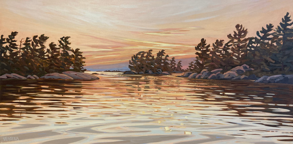 Sunset Near Range Island 1 - 30x60