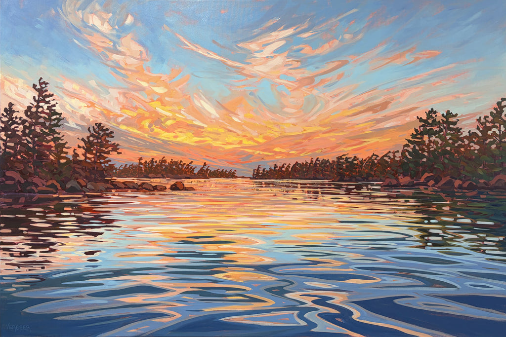 Sunset Near Bayview Island 9 - 40x60