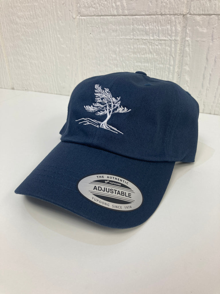 Killbear Windswept Pine Embroidered Deluxe Chino Twill Hat, Navy