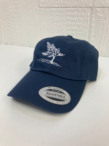 Killbear Windswept Pine Embroidered Deluxe Chino Twill Hat, Navy