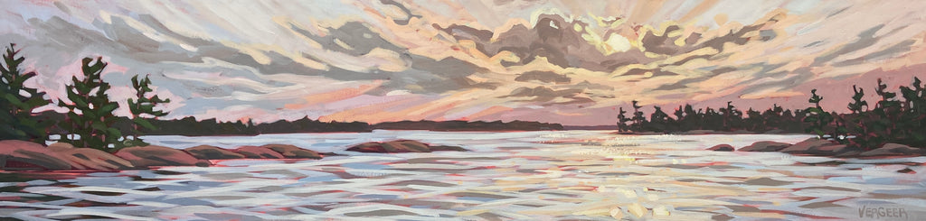 Dave Point Sunrise - 12x48