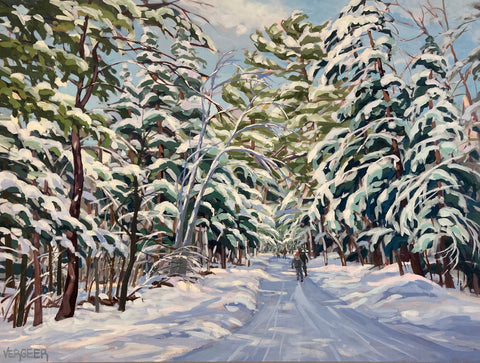 Arrowhead Park Ice Skating Trail 2 - 30x40