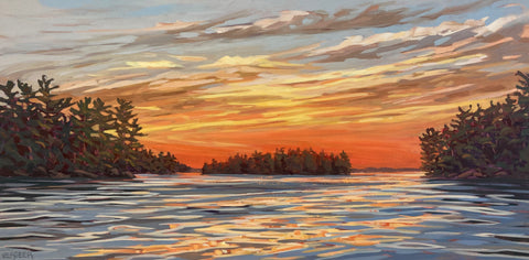 Lake Joseph Sunset 2 - 24x48