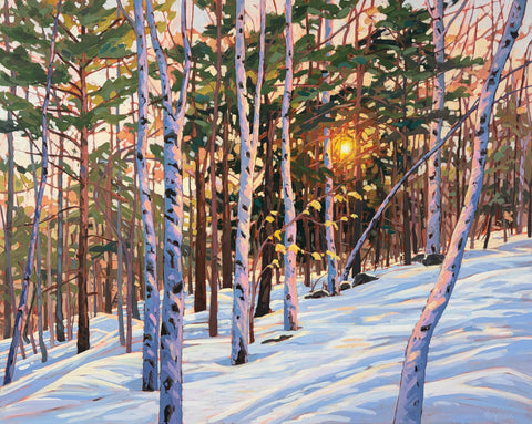 Sunset Near Fairy Lake 4 - 48x60