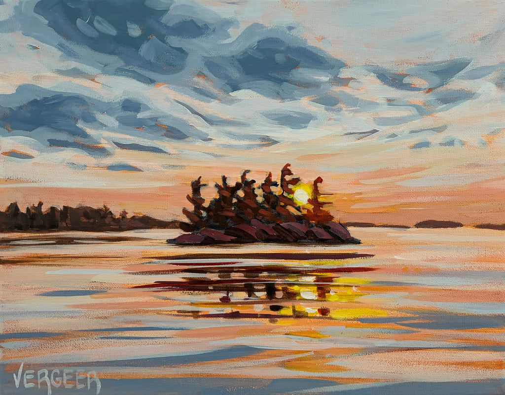 Painting with Jessica: Honeymoon Bay Sunset, Monday August 10, 9:30am-12pm