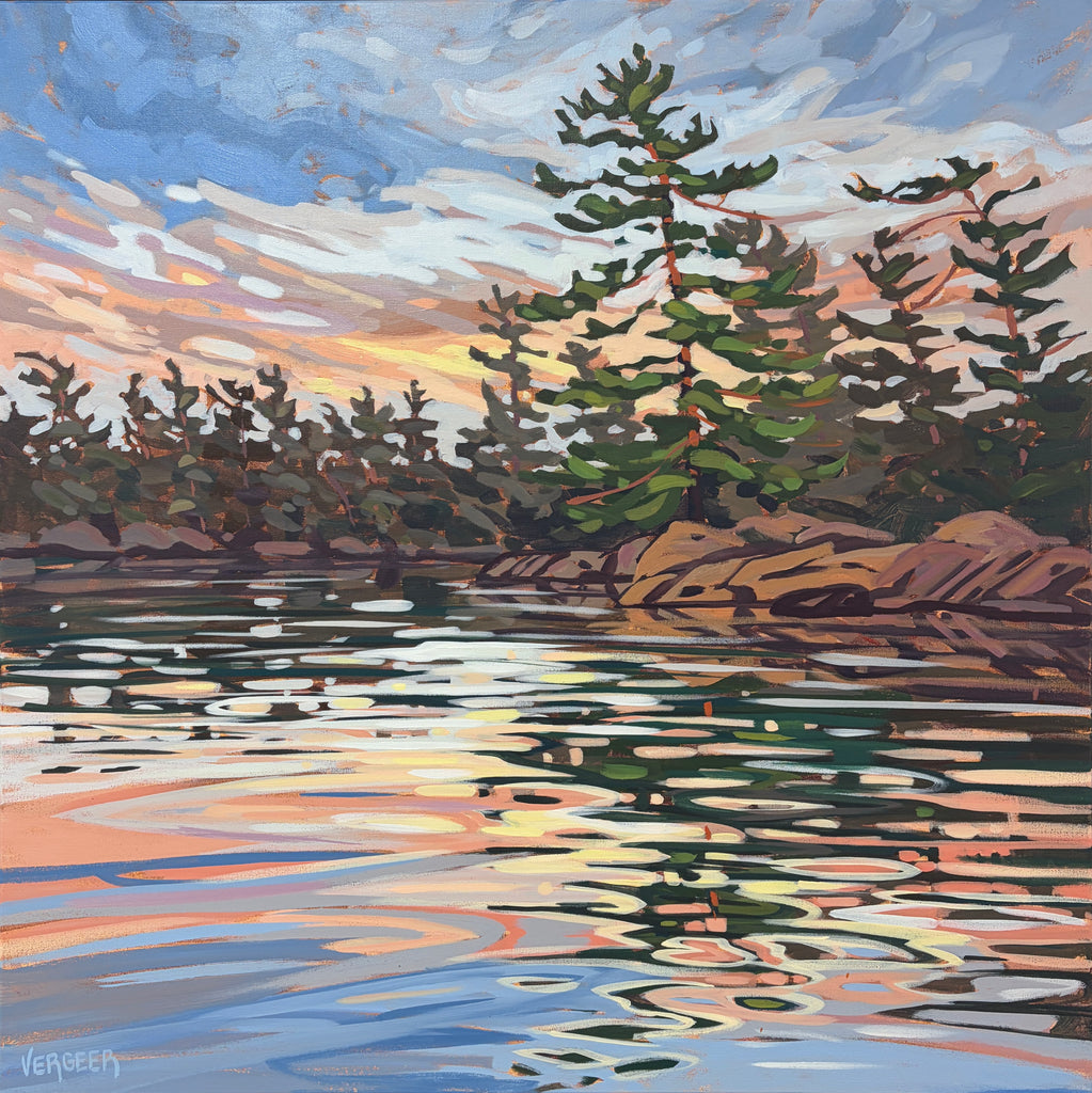 Sunrise Near Moonlight Island 1  - 30x30