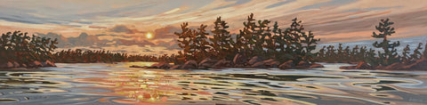 Long Sault Sunset 3 - 18x72
