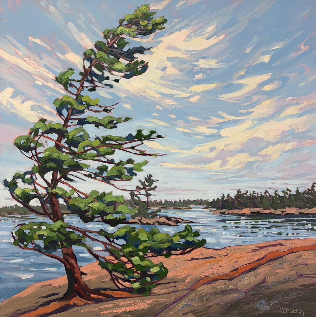 Honeymoon Bay Windswept - 36x36