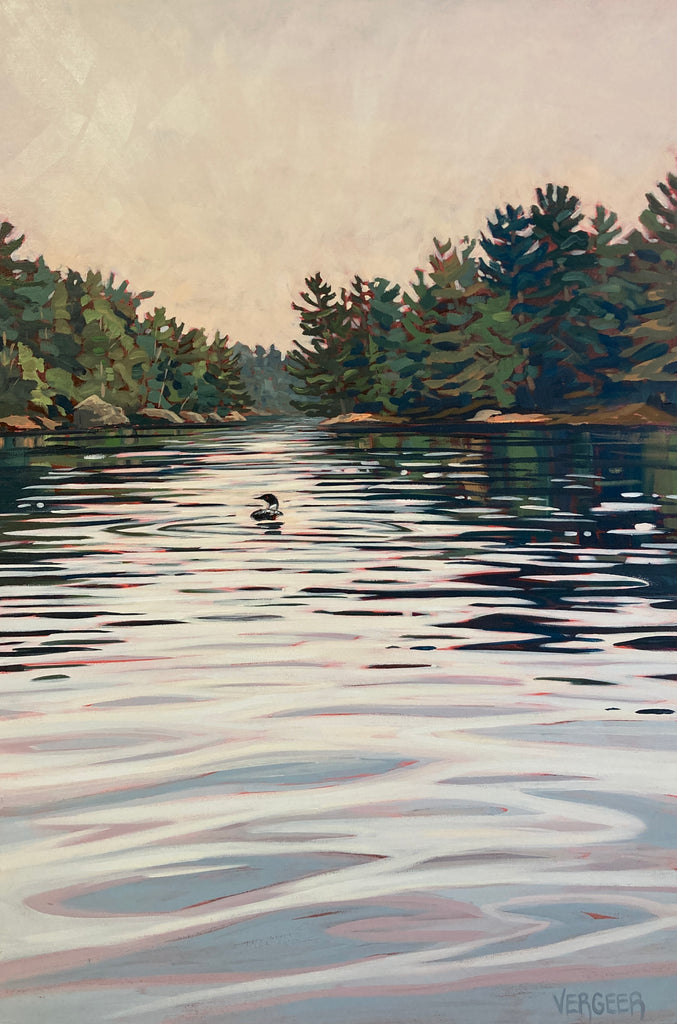 Boy Lake Sunset - 36x24