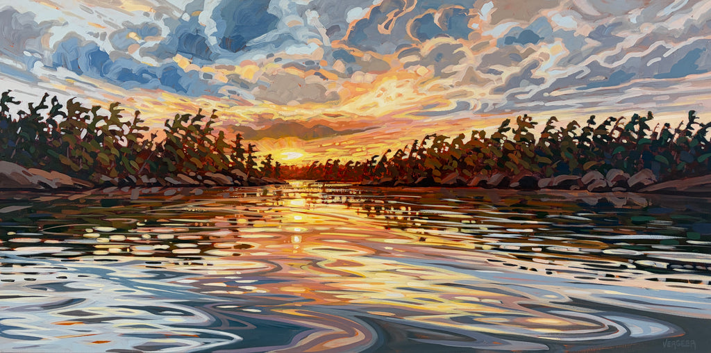 Sunset Near Sleeth Island 20 - 30x60